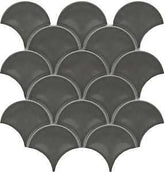 Emser Tile Reward Series F27REWAGR1011MFN Porcelain Mosaic Tile, 11 in L Tile, 10 in W Tile, Pressed Edge, Fan Pattern